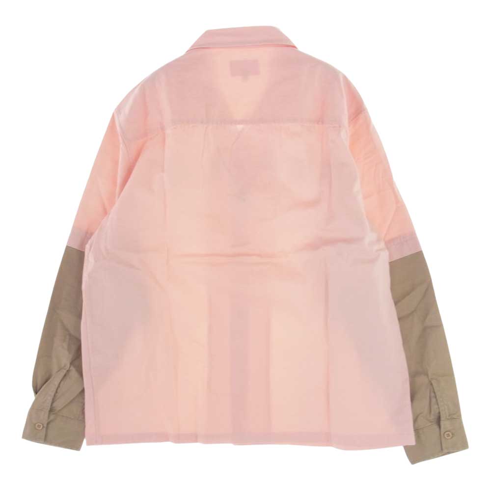 Supreme シュプリーム 20AW 2-Tone Work Shirt 2トーン ワーク シャツ ピンク系 M【美品】【中古】