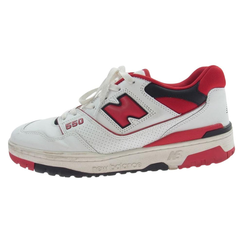 NEW BALANCE ニューバランス BB550SE1 バスケットボールシューズ スニーカー ホワイト系 レッド系 27.5cm【中古】