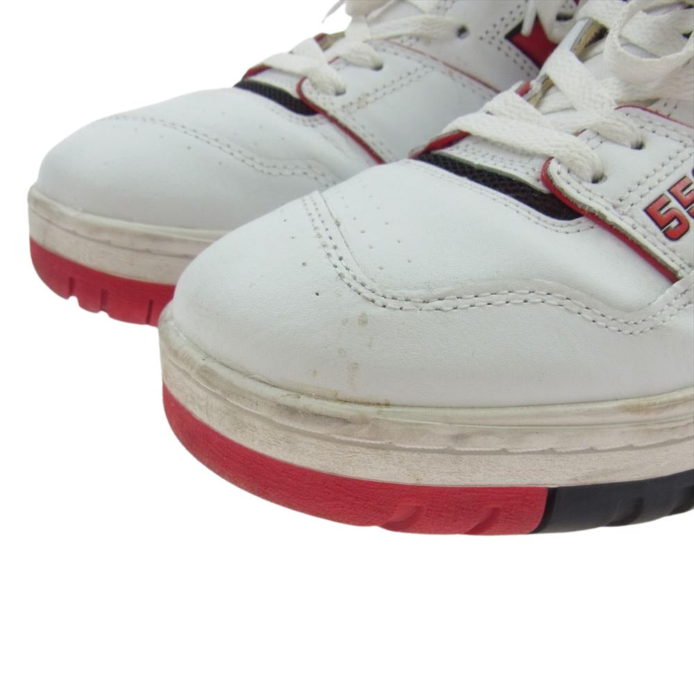 NEW BALANCE ニューバランス BB550SE1 バスケットボールシューズ スニーカー ホワイト系 レッド系 27.5cm【中古】