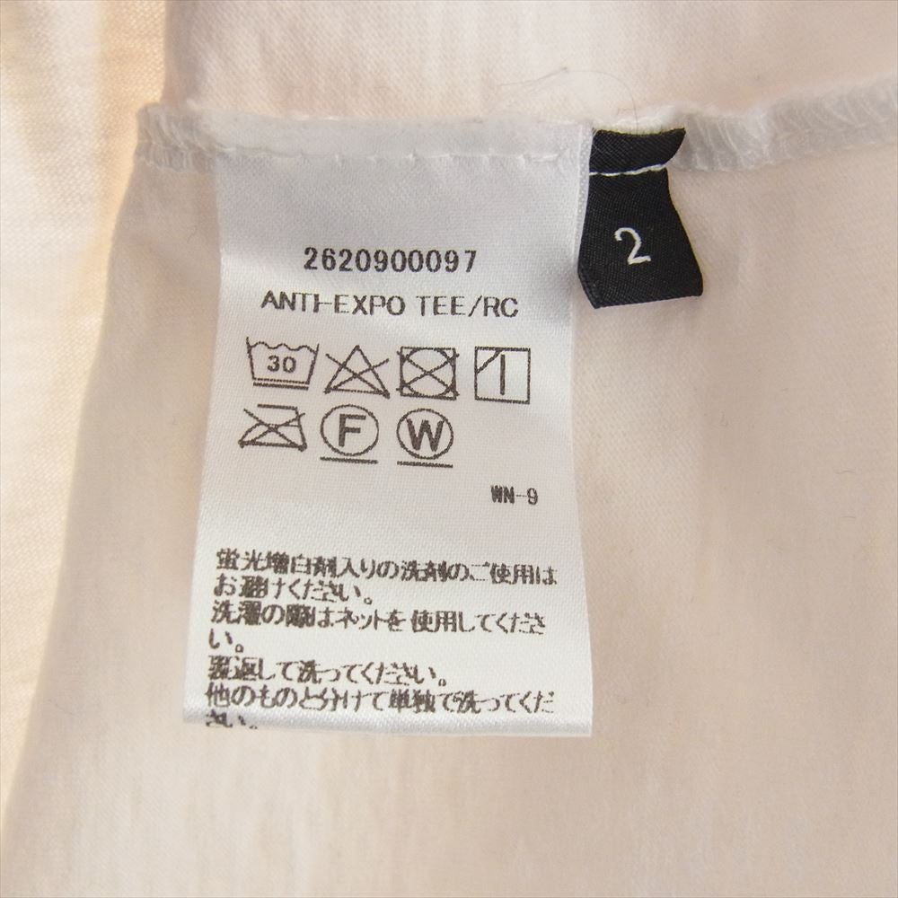 ジョンエリオット 2620900097 タチキリ コットン 半袖 クルーネック Tシャツ ホワイト系 2【中古】
