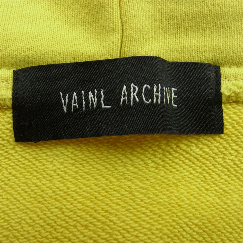 VAINL ARCHIVE ヴァイナルアーカイブ 2218073 George 18G ジョージ フルジップ パーカー フーディ スウェット イエロー系 M【中古】