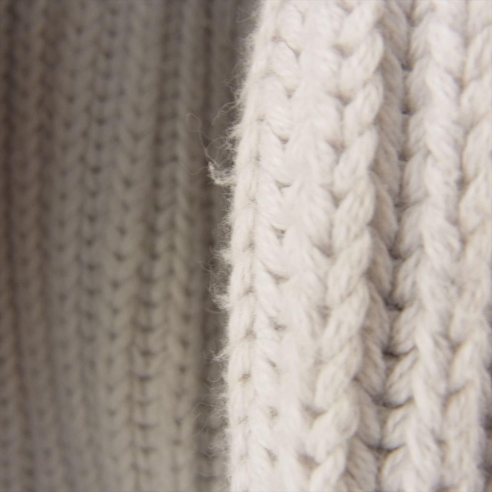 UNUSED アンユーズド US1548-C220S3 3G pullover knit ポケット付き コットン カシミア カシミヤ クルーネック ニット プルオーバー オフホワイト系 3【中古】