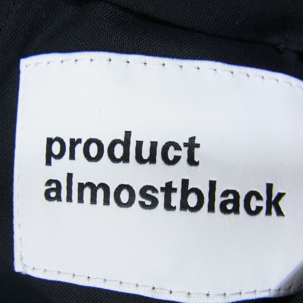 オールモストブラック 20SS-PPT02 トラウザーズ スラックス パンツ ブラック系 2【新古品】【未使用】【中古】
