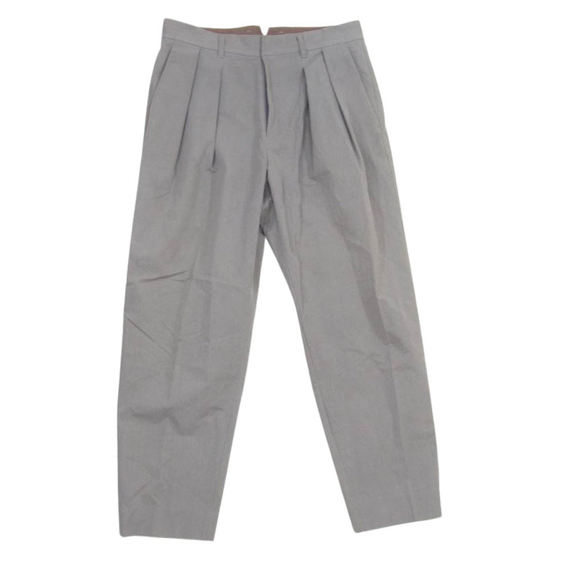 シュタイン ST-070-2 EX WIDE TROUSERS 2タック ワイド スラックス パンツ グレー系 M【中古】