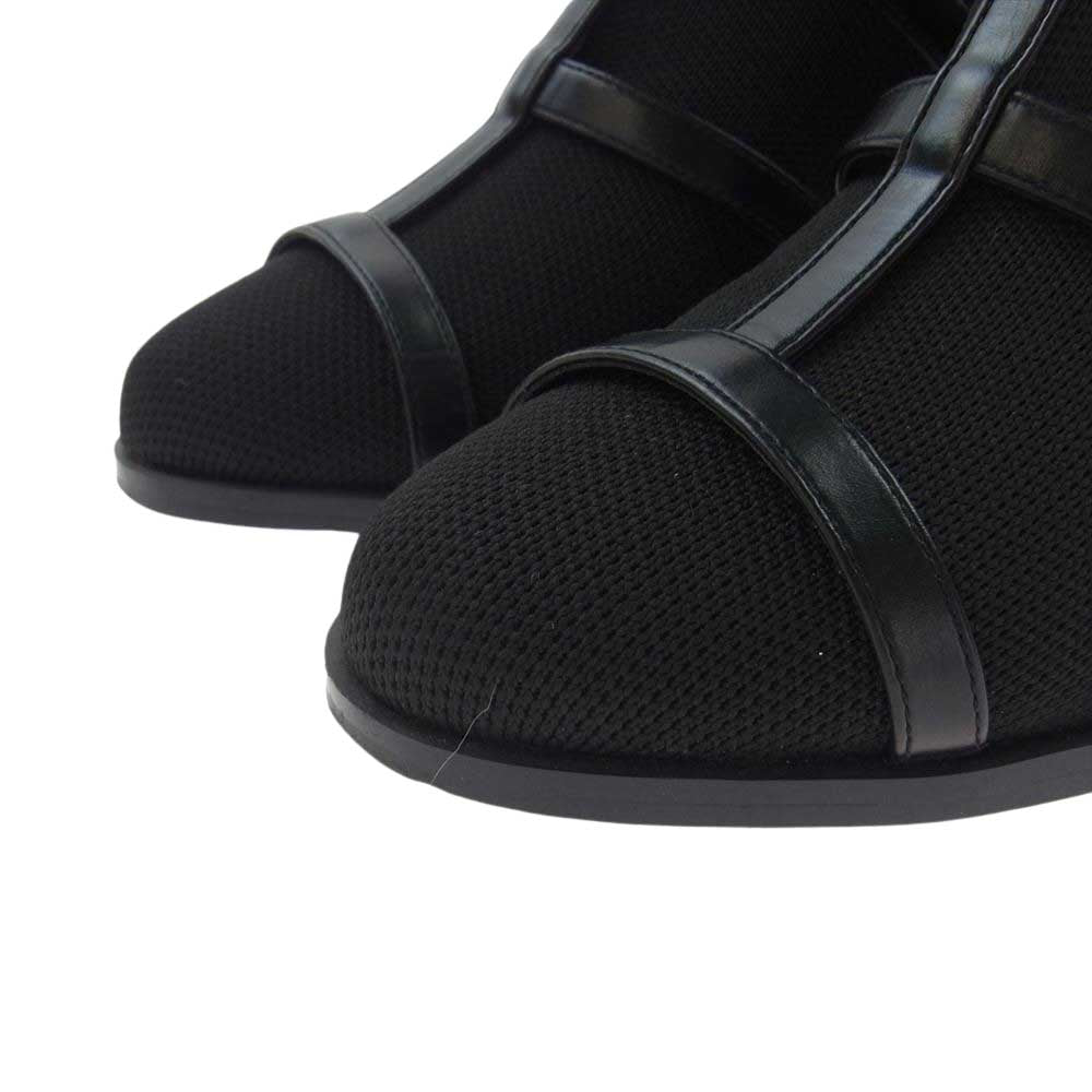 ラグナムーン ニット グラディエーター ヒール ブーツ ブラック系 XS【中古】