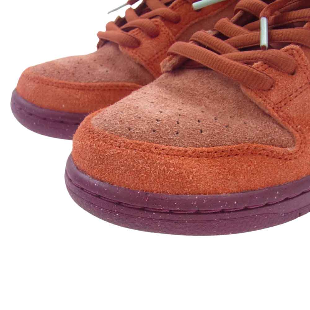NIKE ナイキ DV5429-601 SB Dunk Low Pro PRM Mystic Red and Rosewood SBダンク ロー プロ プレミアム ローカット スニーカー オレンジ系 27cm【中古】