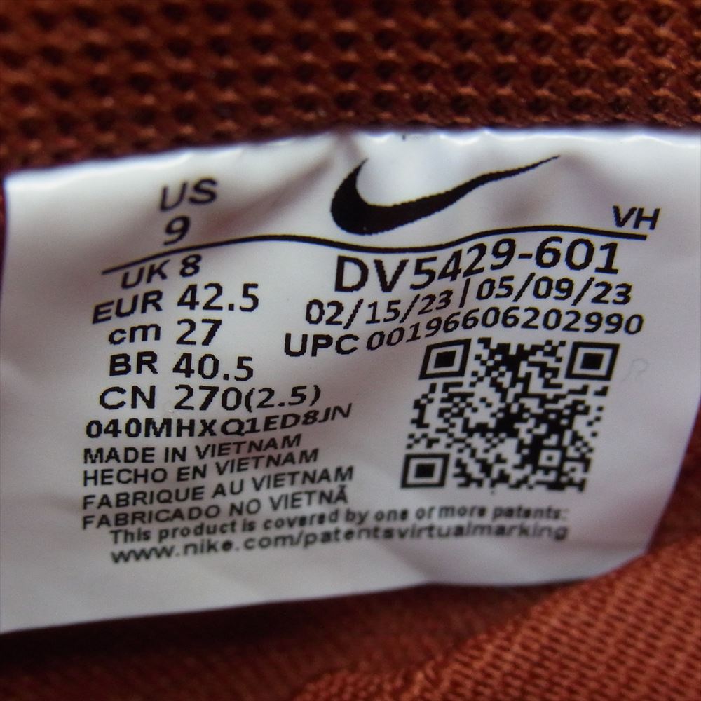 NIKE ナイキ DV5429-601 SB Dunk Low Pro PRM Mystic Red and Rosewood SBダンク ロー プロ プレミアム ローカット スニーカー オレンジ系 27cm【中古】