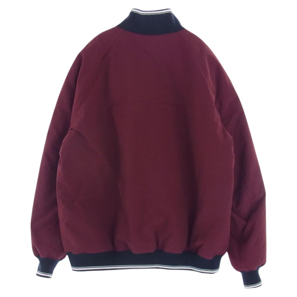 ランズエンド プリマロフト 中綿 ブルゾン ジャケット ワインレッド系 XL【中古】