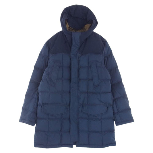 ランズエンド キルト ダウン ジャケット コート ダークネイビー系 XL【中古】