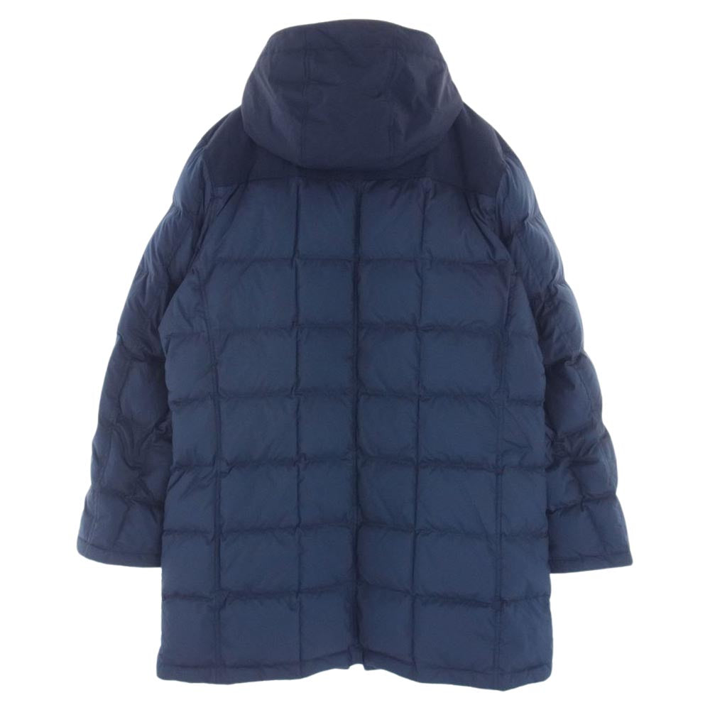 ランズエンド キルト ダウン ジャケット コート ダークネイビー系 XL【中古】