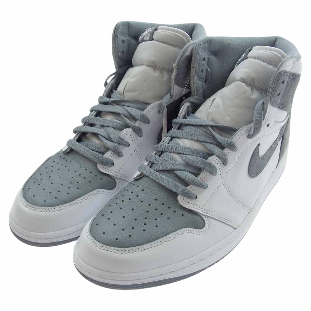NIKE AIR JORDAN ナイキ ジョーダン 555088-037 1 RETRO HIGH OG STEALTH ステルス ハイカット スニーカー グレー系 ホワイト系 30cm【新古品】【未使用】【中古】