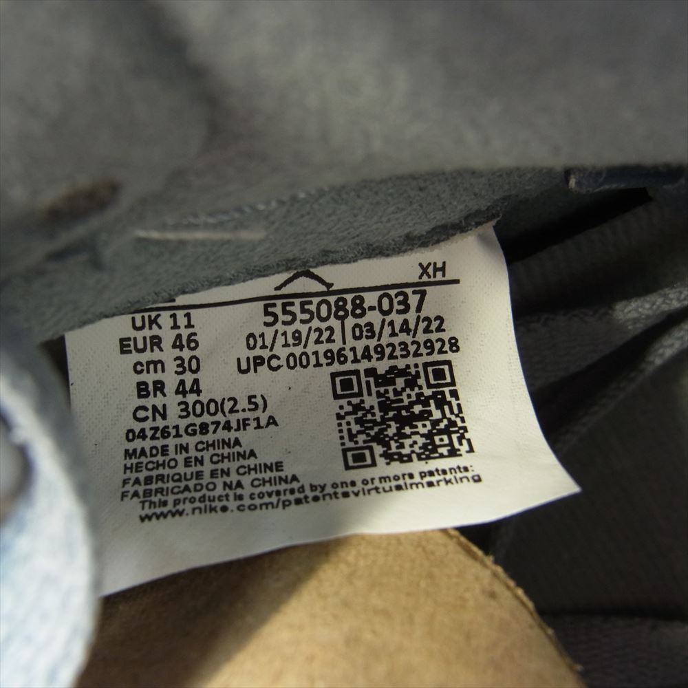 NIKE AIR JORDAN ナイキ ジョーダン 555088-037 1 RETRO HIGH OG STEALTH ステルス ハイカット スニーカー グレー系 ホワイト系 30cm【新古品】【未使用】【中古】