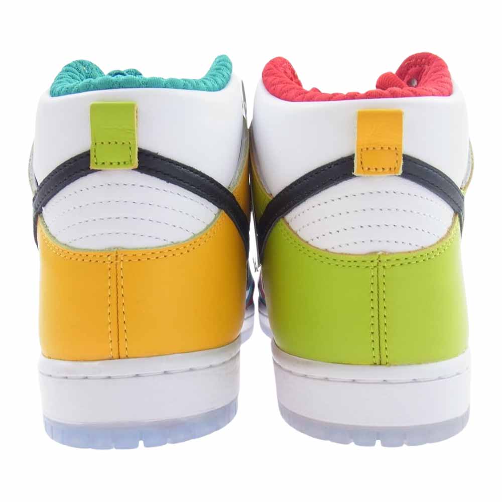 NIKE ナイキ DH7778-100 × froSkate SB Dunk High Pro QS All Love フロスケート ダンク ハイ オール ラブ スニーカー ホワイト系 インディゴブルー系 イエロー系 29cm【新古品】【未使用】【中古】