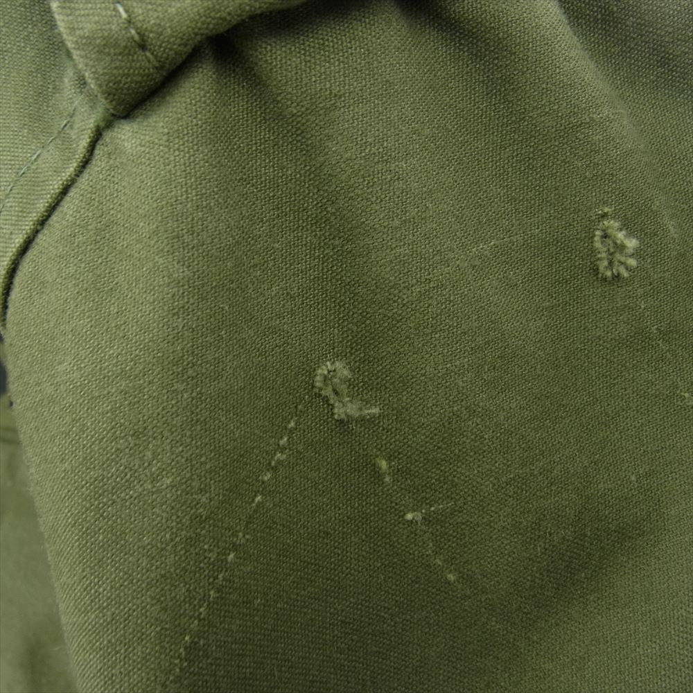 ミリタリー 8415-782-2935 US ARMY ユーエスアーミー 70s M-65 3rd OG-107 米軍実物 ワッペン付き フィールドジャケット SMALL-SHORT スモールショート カーキ系【中古】