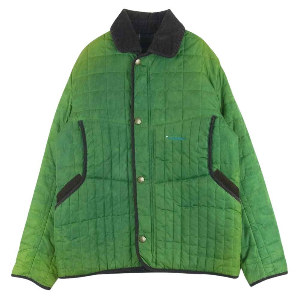 Barbour バブアー R.NEWBOLD アールニューボールド キルティング ジャケット インドネシア製 グリーン系 L【中古】