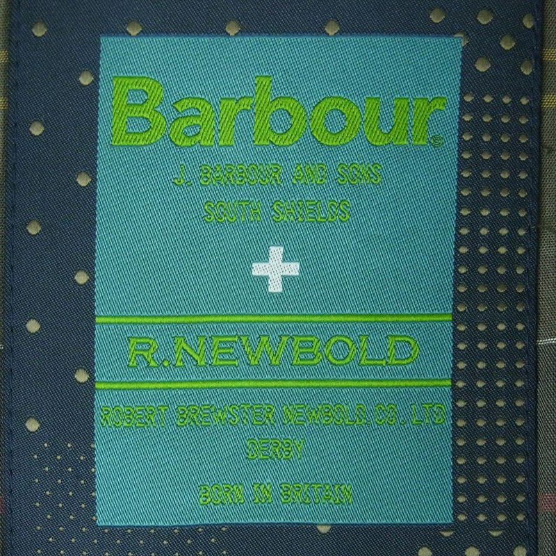 Barbour バブアー R.NEWBOLD アールニューボールド キルティング ジャケット インドネシア製 グリーン系 L【中古】