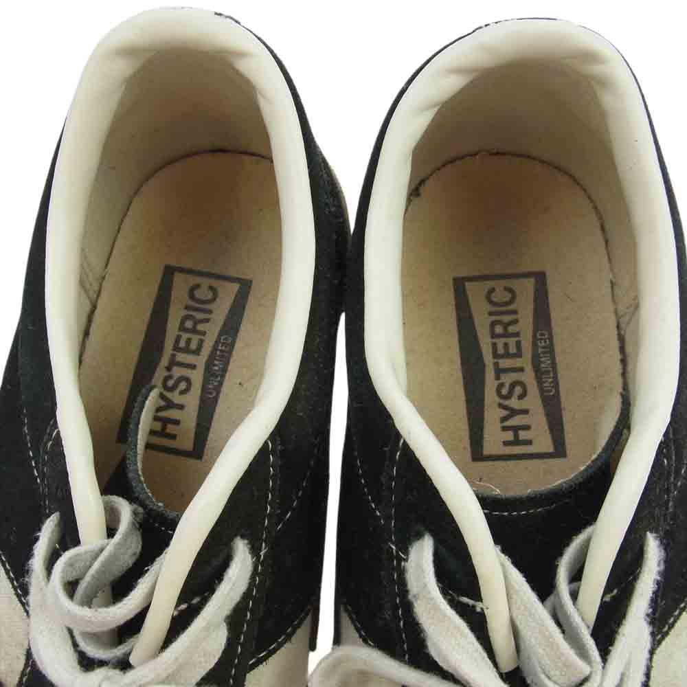 HYSTERIC GLAMOUR ヒステリックグラマー UNLIMITED アンリミテッド スエード ローカット スニーカー ブラック系 26【中古】