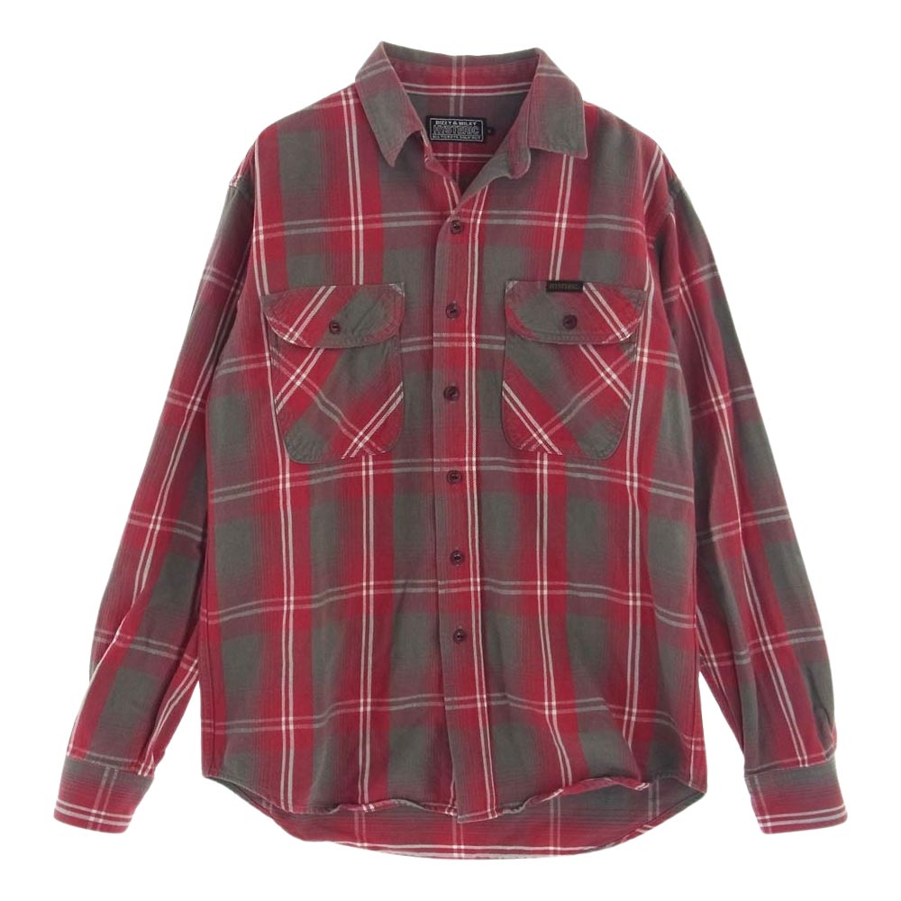 HYSTERIC GLAMOUR ヒステリックグラマー 02221AH01 アラスカ チェック ワーク シャツ 長袖 マルチカラー系 S【中古】