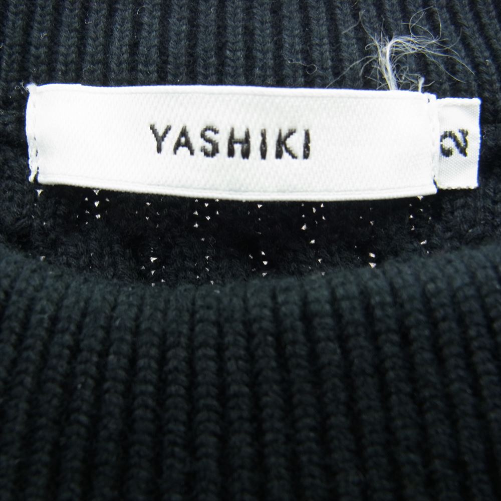 ヤシキ 19AW YSK-19-AW-KN03 ARARE KNIT あられ ニット セーター  ブラック系 2【中古】