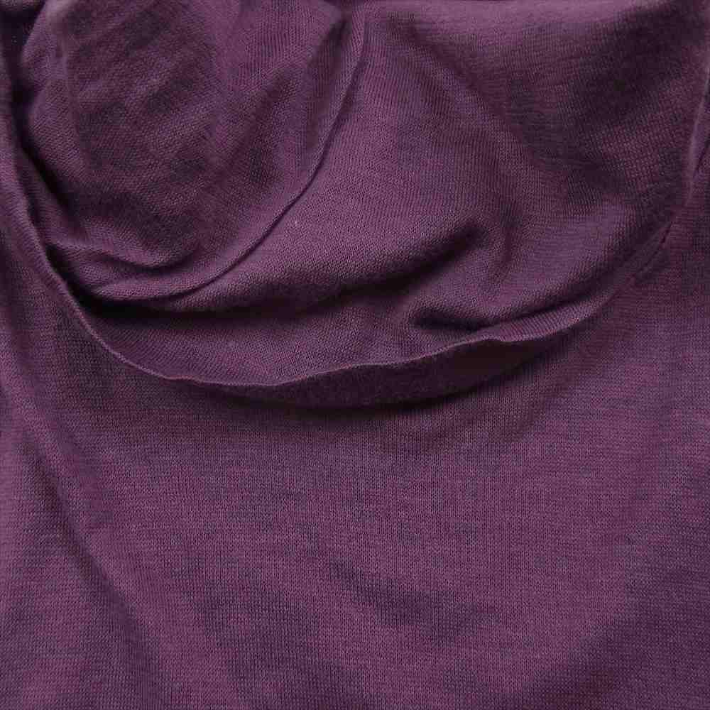 ISSEY MIYAKE イッセイミヤケ MI144JK222 me ミー アンゴラ混 コットン タートルネック ハイネック 長袖 Tシャツ パープル系【中古】