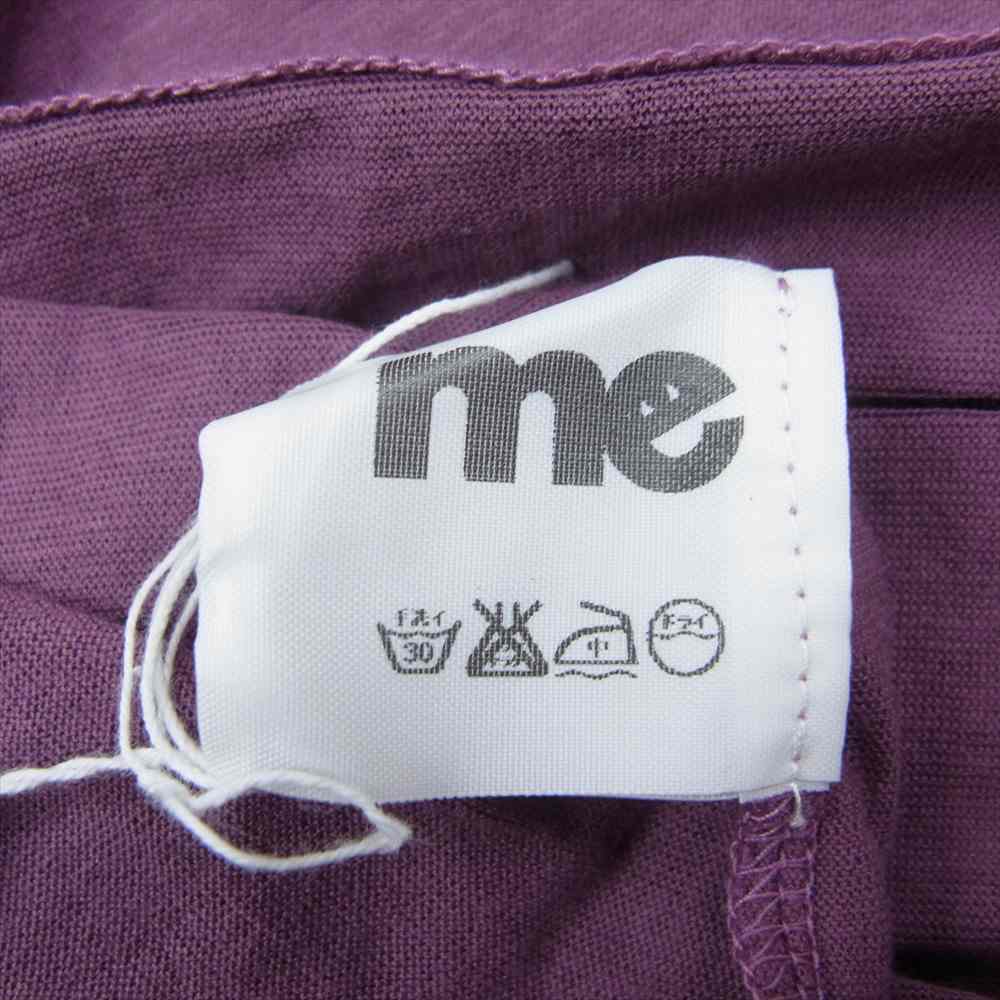 ISSEY MIYAKE イッセイミヤケ MI144JK222 me ミー アンゴラ混 コットン タートルネック ハイネック 長袖 Tシャツ パープル系【中古】