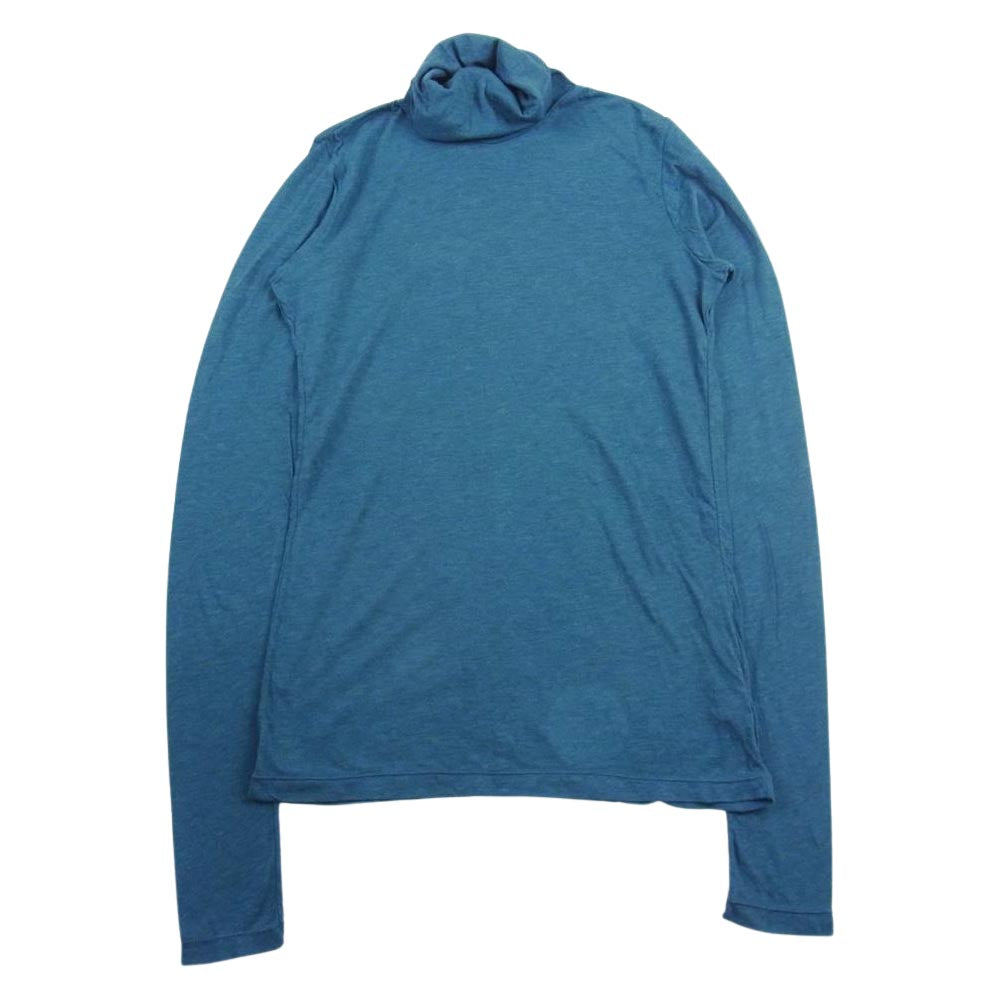 ISSEY MIYAKE イッセイミヤケ MI64JK442 me ミー アンゴラ混 コットン タートルネック ハイネック 長袖 Tシャツ グリーン グリーン系【美品】【中古】