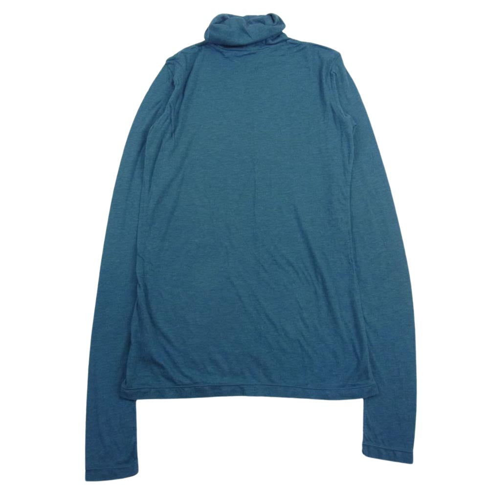 ISSEY MIYAKE イッセイミヤケ MI64JK442 me ミー アンゴラ混 コットン タートルネック ハイネック 長袖 Tシャツ グリーン グリーン系【美品】【中古】