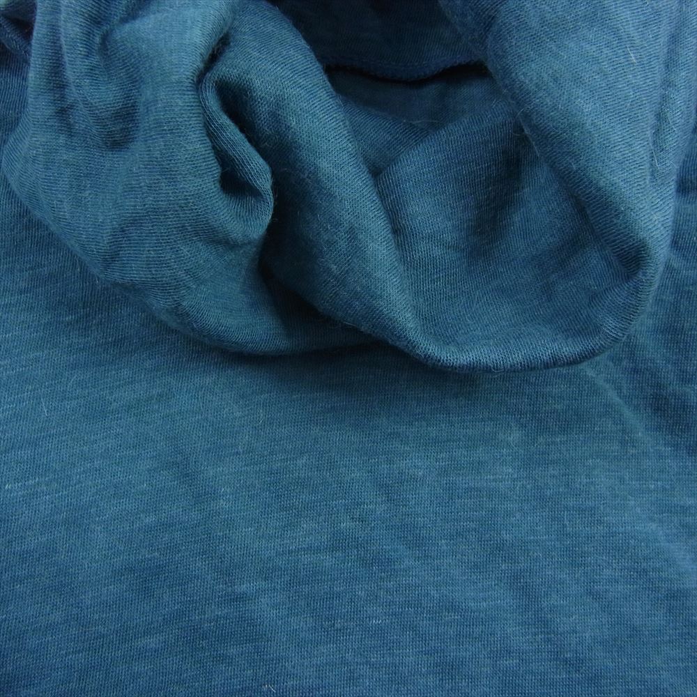 ISSEY MIYAKE イッセイミヤケ MI64JK442 me ミー アンゴラ混 コットン タートルネック ハイネック 長袖 Tシャツ グリーン グリーン系【美品】【中古】