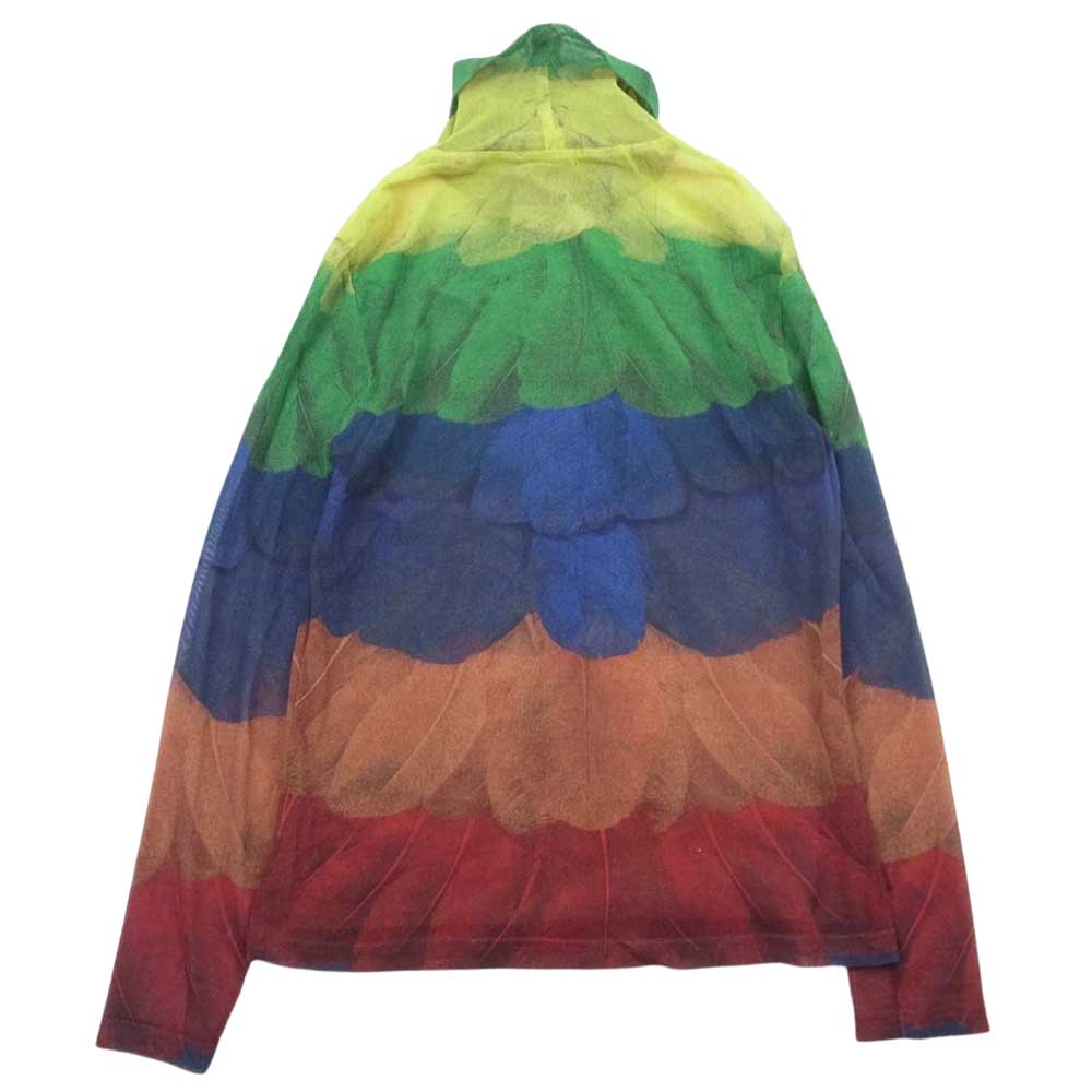 PLEATS PLEASE プリーツプリーズ イッセイミヤケ PP34-JR772 総柄 リーフ柄 マルチカラー ハイネック 長袖 Tシャツ マルチカラー系 5【中古】