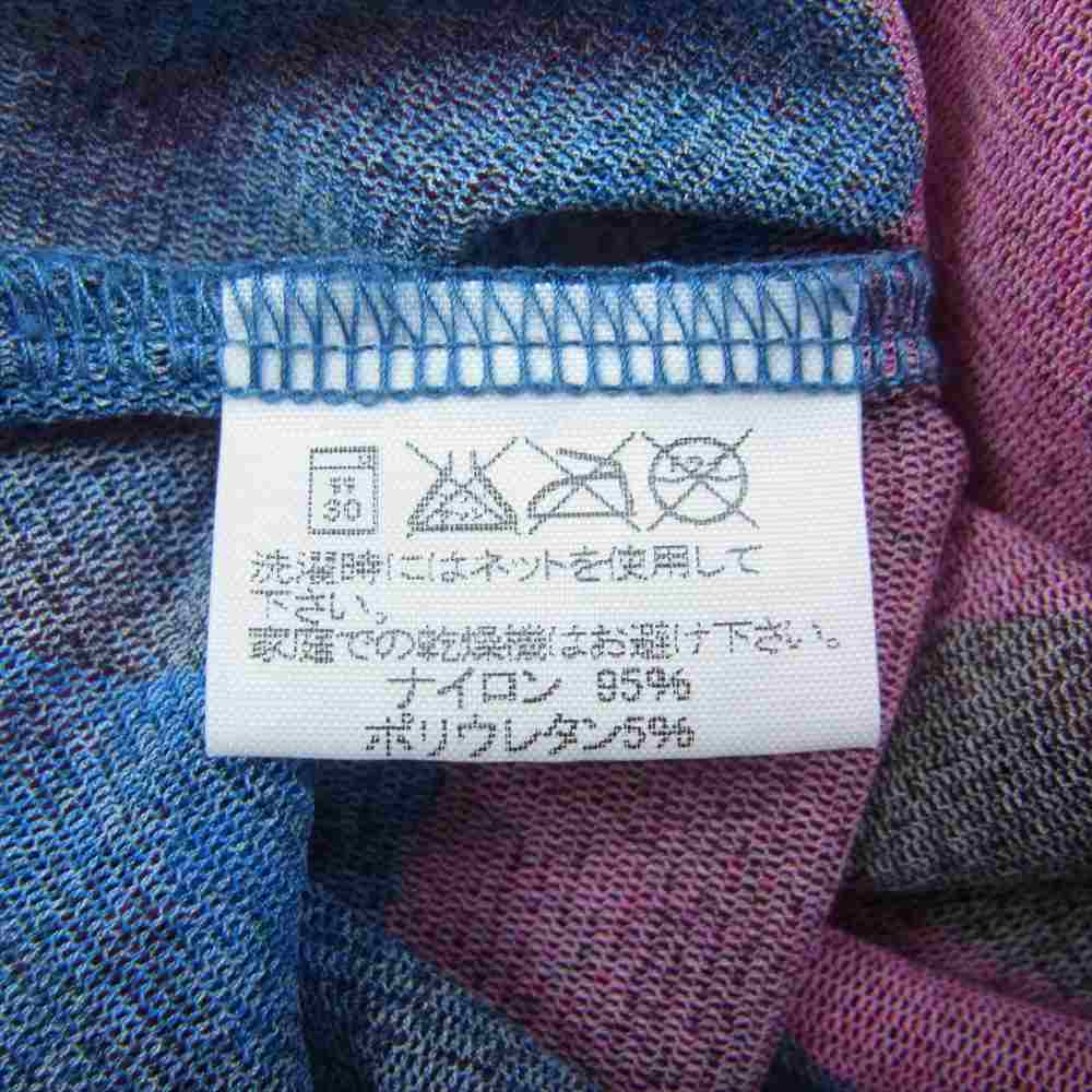 PLEATS PLEASE プリーツプリーズ イッセイミヤケ PP34-JR772 総柄 リーフ柄 マルチカラー ハイネック  長袖 Tシャツ マルチカラー系 5【中古】