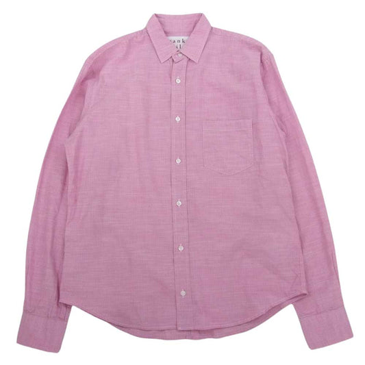 フランク＆アイリーン コットン ストライプ 長袖 シャツ ピンク系 XS【中古】