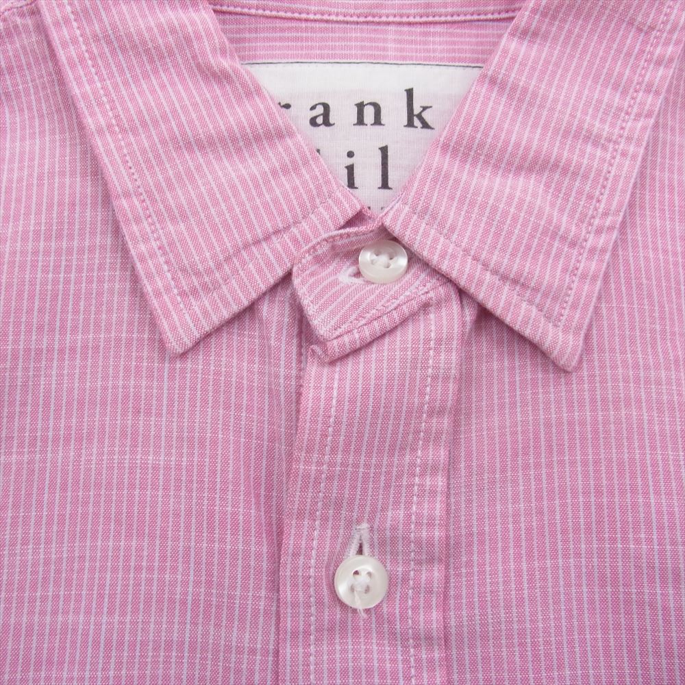 フランク＆アイリーン コットン ストライプ 長袖 シャツ ピンク系 XS【中古】