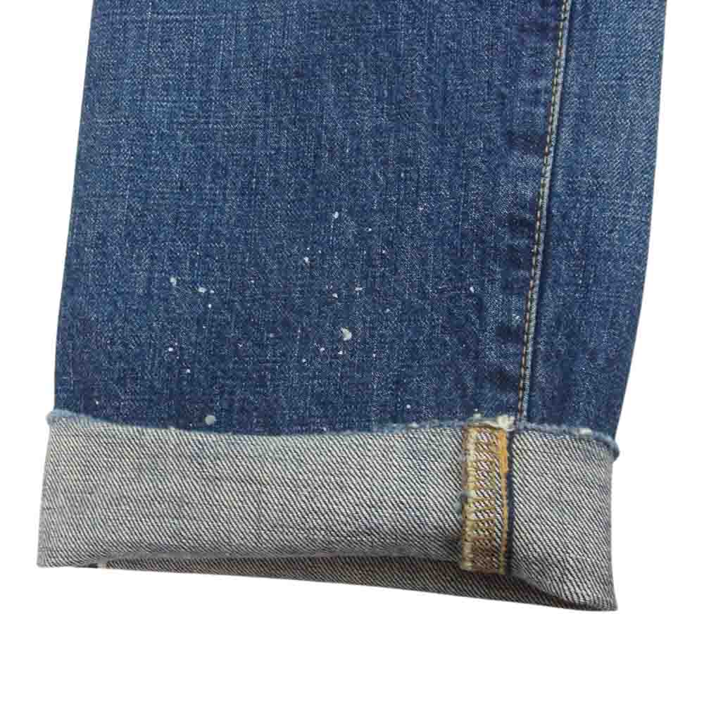 Ron Herman ロンハーマン 3220600042 Cut-off カットオフ ペンキ リペア 加工 ストレート デニム パンツ インディゴブルー系 30【中古】