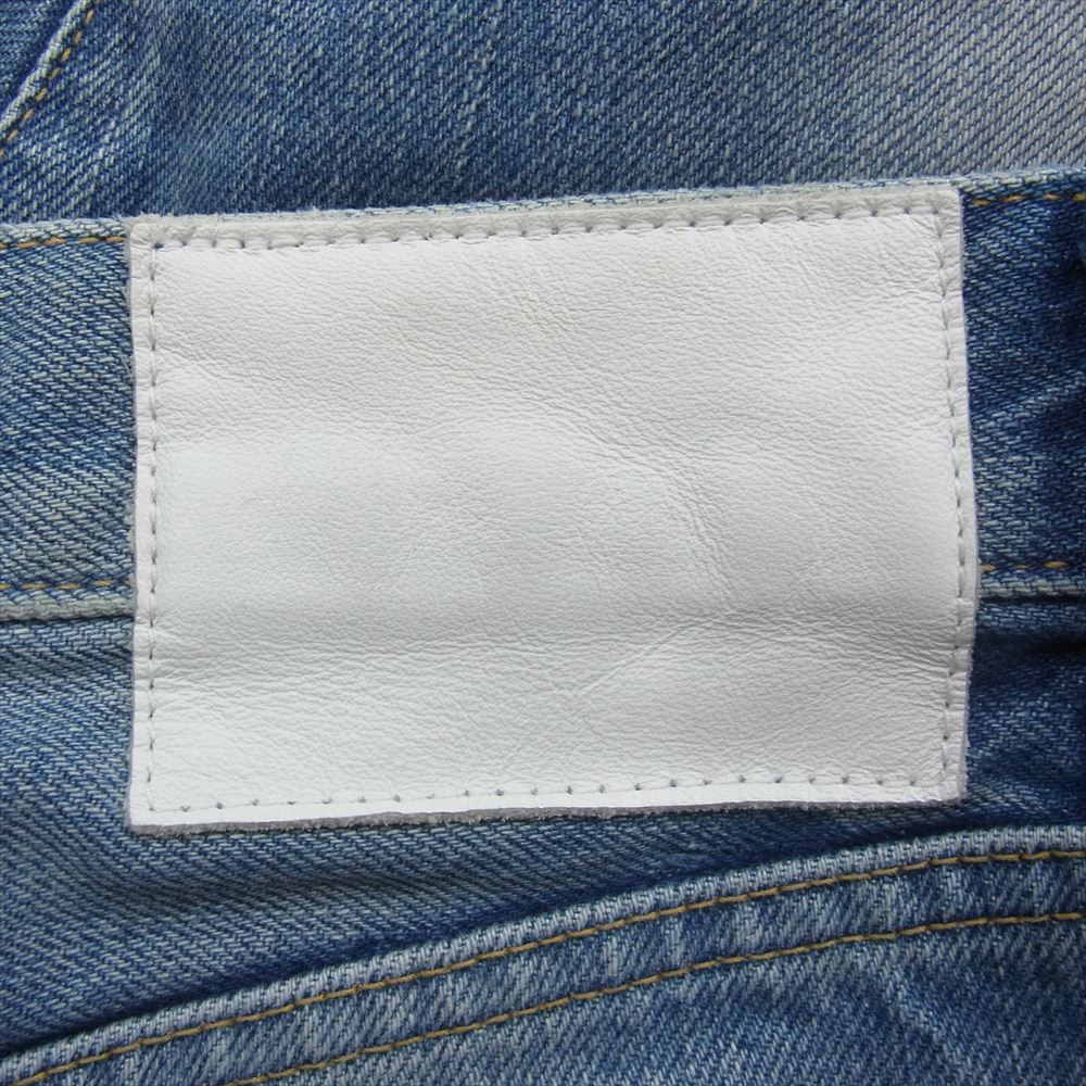 Ron Herman ロンハーマン 3520600051 Cut-off Slim Straight Denim Pants カットオフ ペンキ加工 スリム ストレート デニム パンツ インディゴブルー系 30【中古】