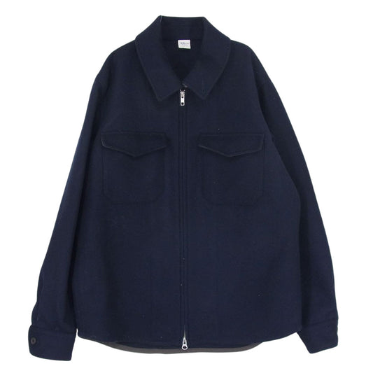 Ron Herman ロンハーマン 2820700103-1071 ジップアップ ウール ジャケット ネイビー系 S【中古】