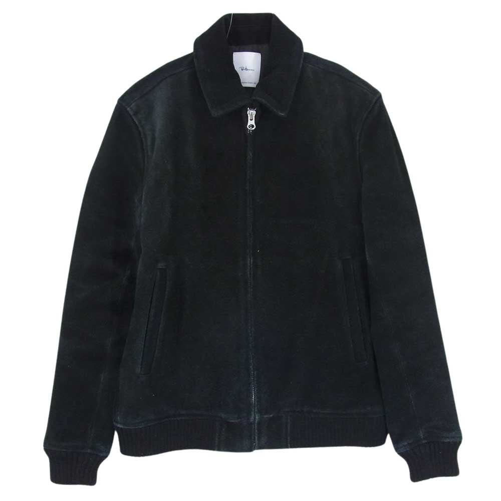 Ron Herman ロンハーマン 522040054-1071 牛革 スエード レザー ジップ ジャケット ブルゾン ブラック系 S【中古】