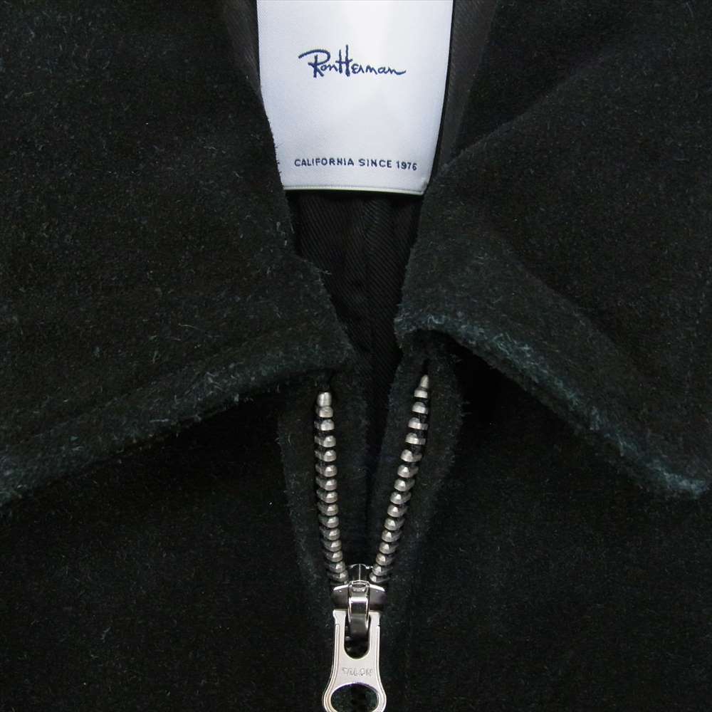 Ron Herman ロンハーマン 522040054-1071 牛革 スエード レザー ジップ ジャケット ブルゾン ブラック系 S【中古】