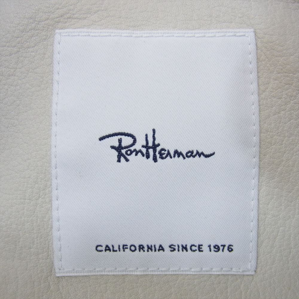 Ron Herman ロンハーマン 2520700081 コンチョボタン 牛革 スエード レザー シャツ ジャケット ブラウン系 S【中古】