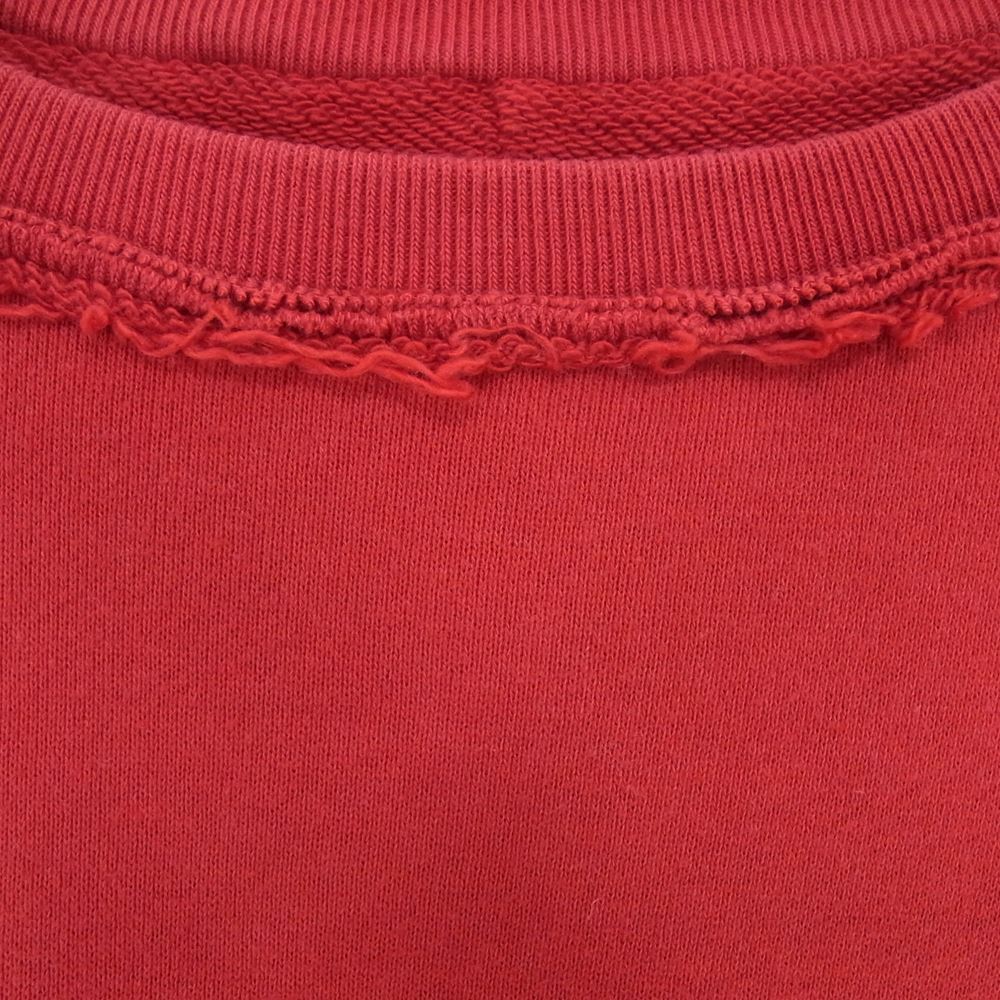 マイヌ フリンジ加工 カットオフ 半袖 スウェット レッド系 2【中古】