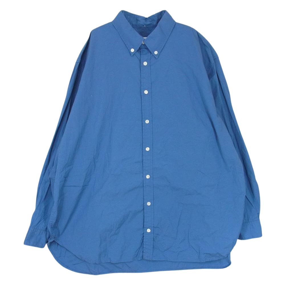 ウィリーキャバリエ  ボタンダウン 長袖 シャツ ブルー系 S【中古】