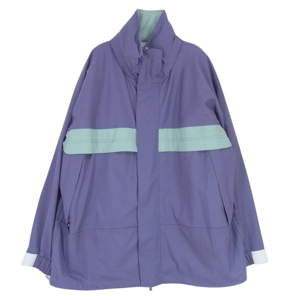 レインメーカー キョウト 19AW RM191-003 レーヨン混 バイカラー フルジップ ジャケット パープル系 3【中古】