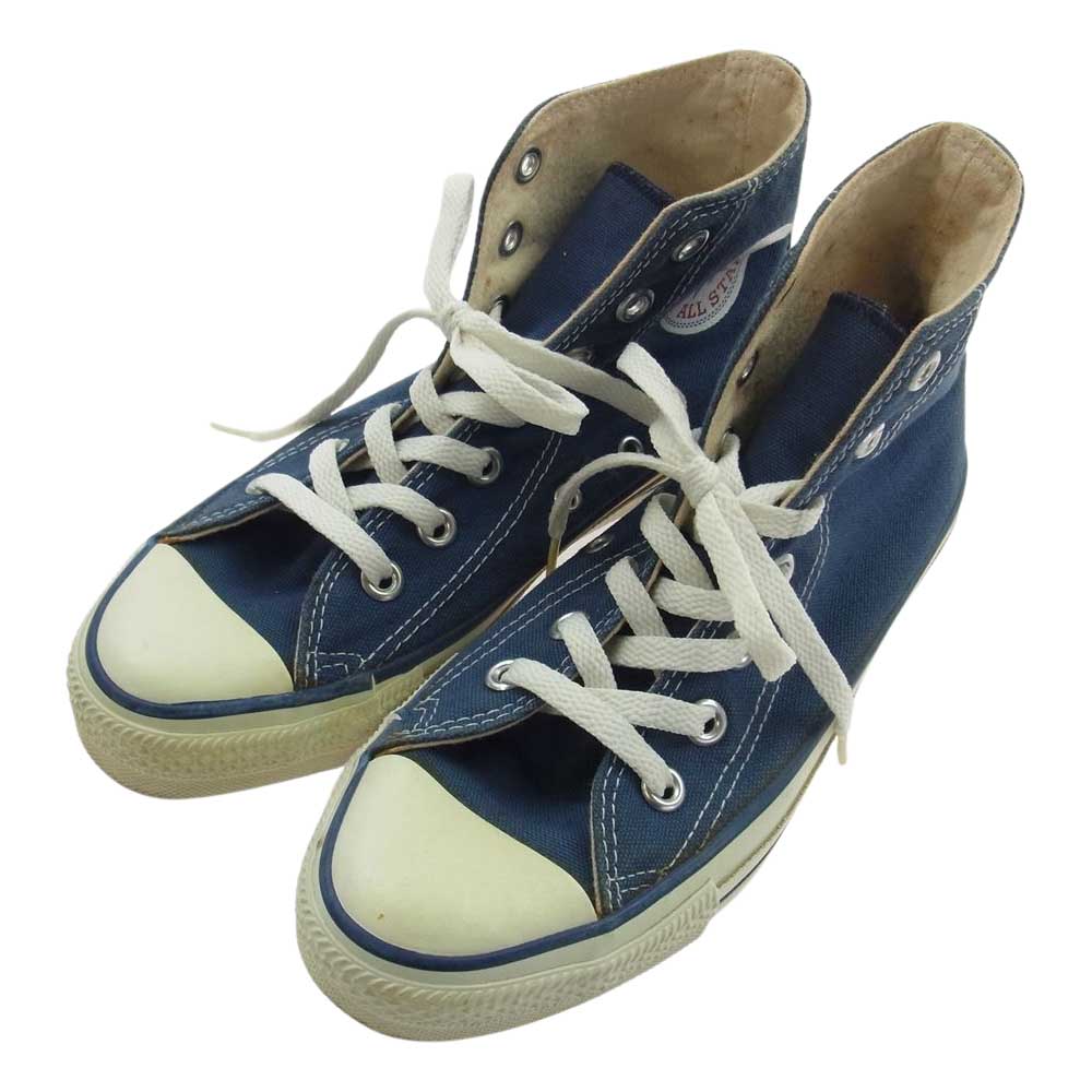 CONVERSE コンバース 90s USA製 ALL STAR HI オールスター ハイカット キャンバス スニーカー ネイビー インディゴブルー系 US 4 1/2【中古】