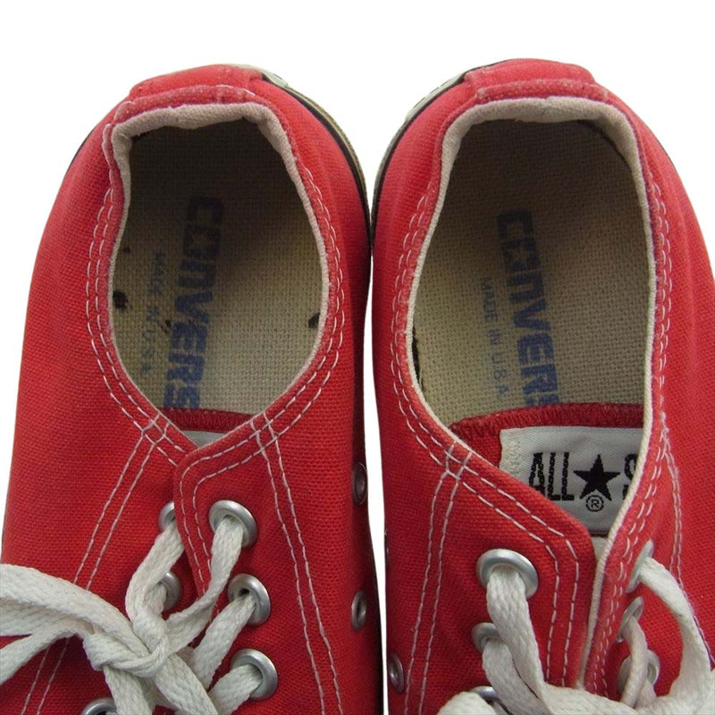 CONVERSE コンバース 90s USA製 ALL STAR オールスター ローカット スニーカー レッド レッド系 US 4 1/2【中古】