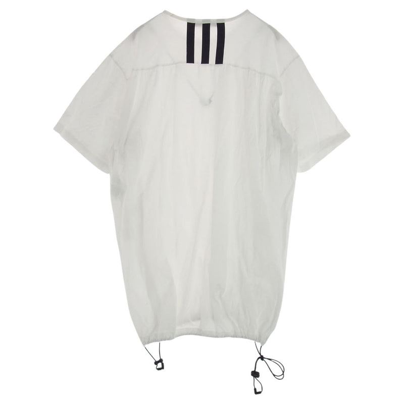 Y-3 Yohji Yamamoto ワイスリー ヨウジヤマモト DY7180 Drrawstring Long Tee ドローストリング ロング Tシャツ ホワイト系 S【中古】