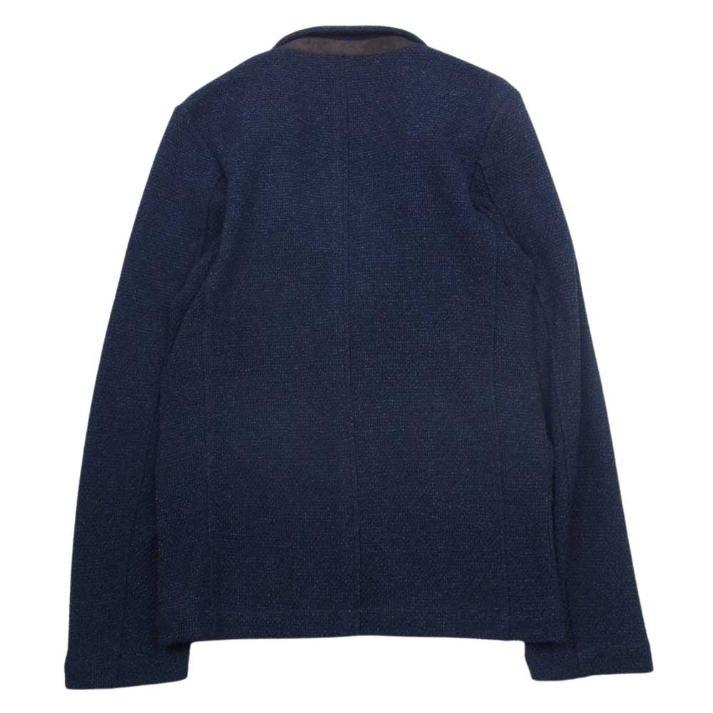 シップス エニィ TEXBRID R 撚杢 畔編み 2ボタン ジャケット ネイビー系 XS【新古品】【未使用】【中古】