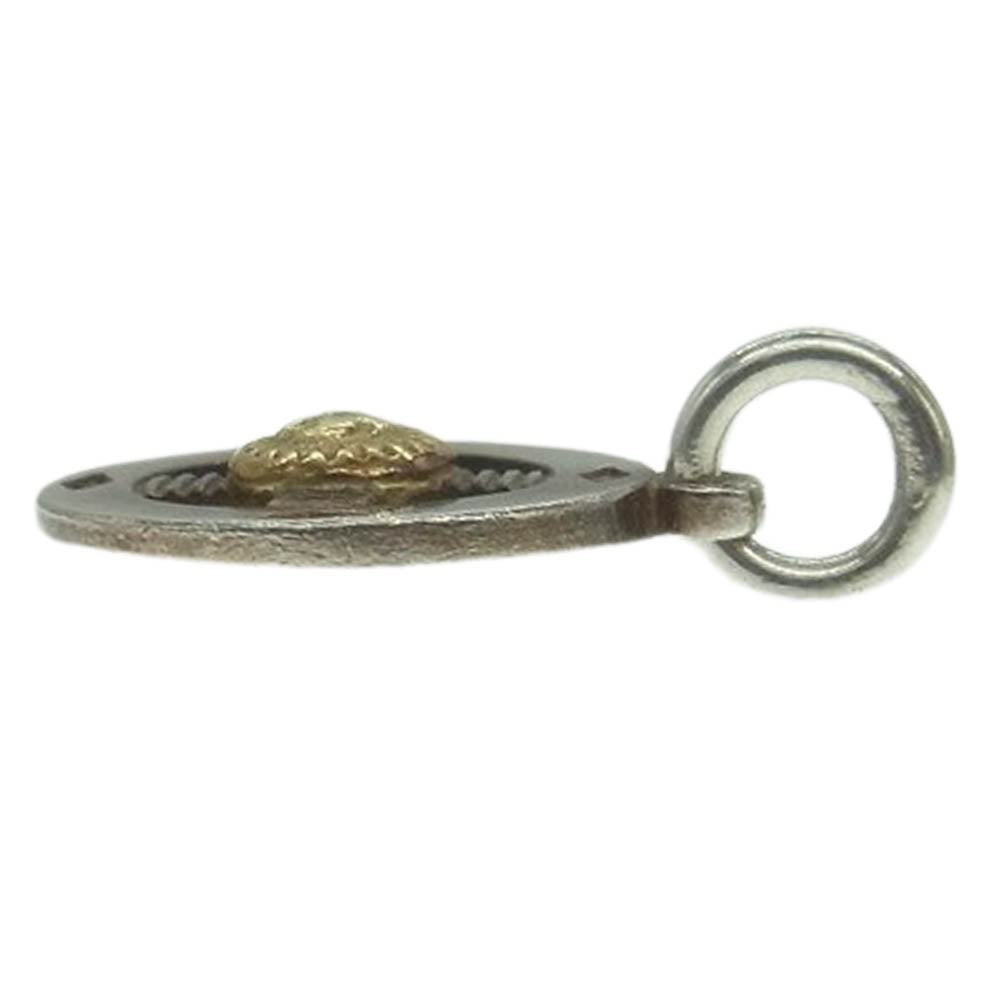 WINGROCK ウィングロック K18 金メタル ルビー メディスンホイール ペンダントトップ シルバー系【中古】