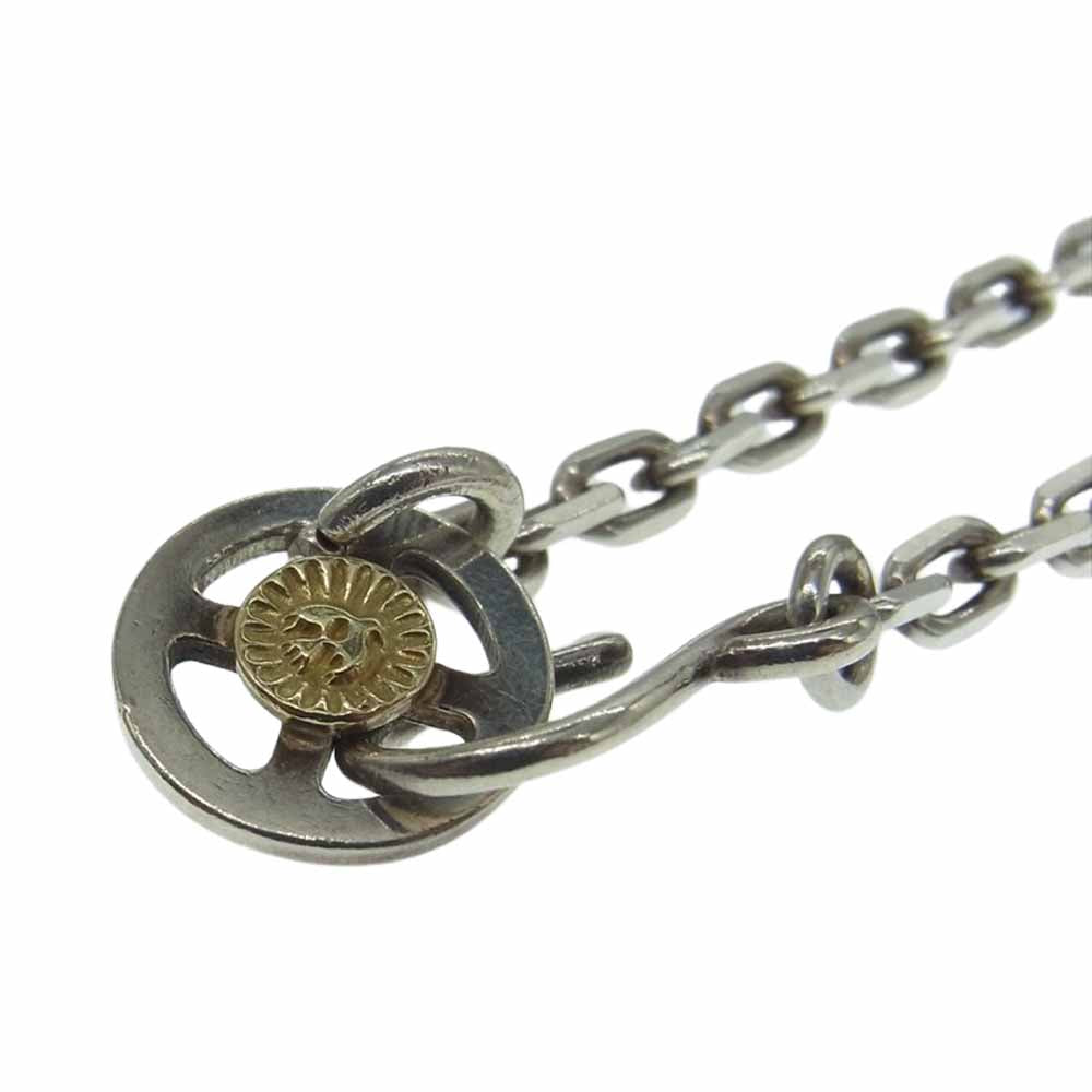 WINGROCK ウィングロック 金メタル メディスンホイール フック チェーン ネックレス シルバー系【中古】