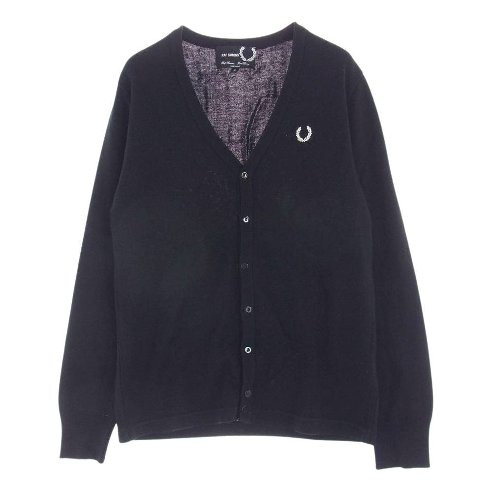 RAF SIMONS ラフシモンズ SK2011 × FRED PERRY フレッドペリー カーディガン ブラック系 S【中古】