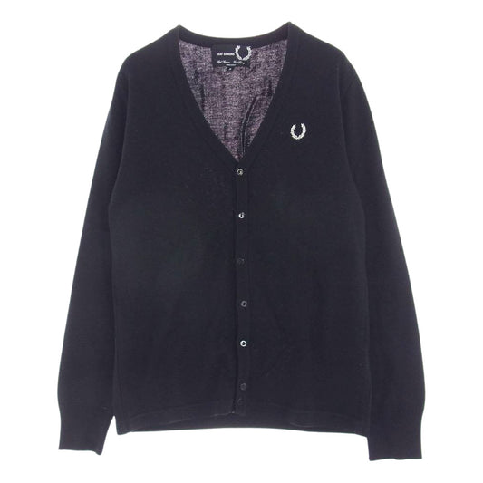 RAF SIMONS ラフシモンズ SK2011 × FRED PERRY フレッドペリー カーディガン ブラック系 S【中古】