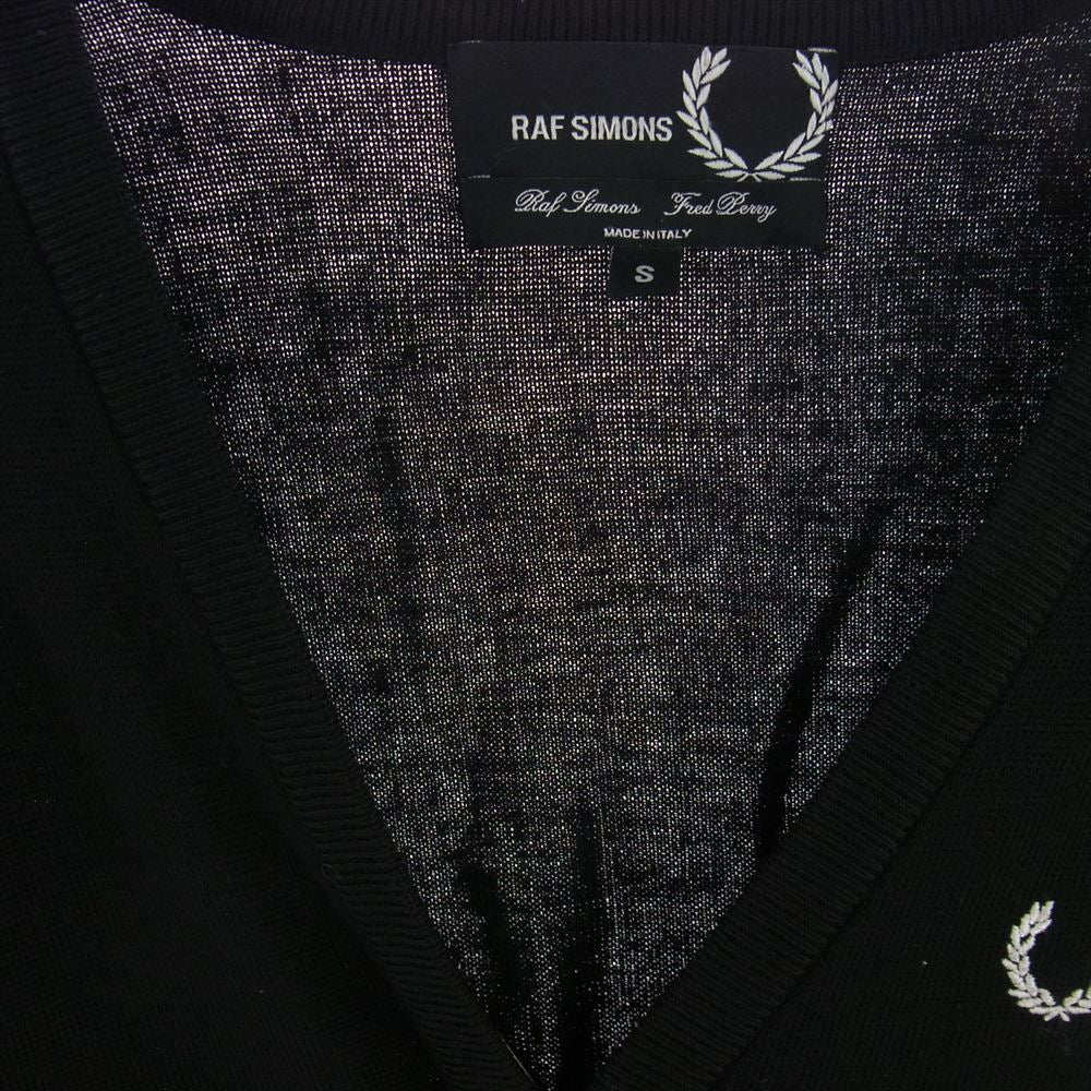 RAF SIMONS ラフシモンズ SK2011 × FRED PERRY フレッドペリー カーディガン ブラック系 S【中古】